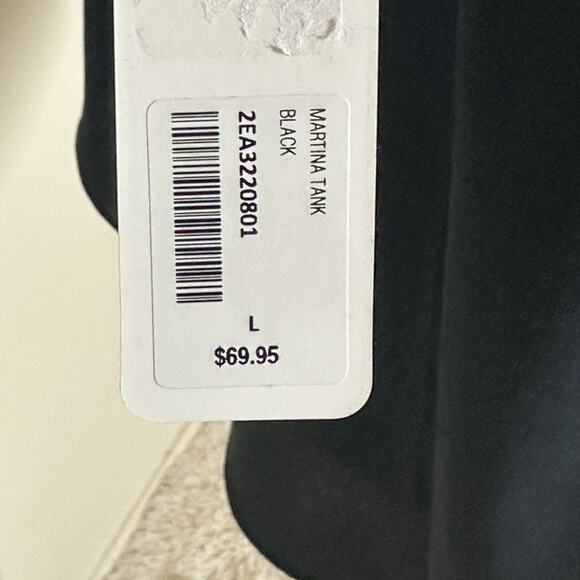 Soft Surroundings Martina Women's V-Neck Pleated Sleeveless Tank Sz L NWT - Picture 7 of 10